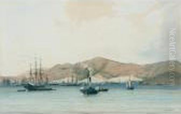 Charlotte Amalie, St. Thomas Oil Painting by Michel Jean Cazabon