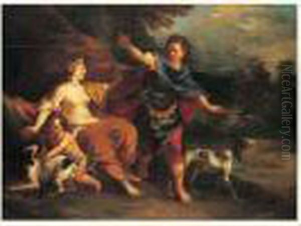 Venus Et Adonis Oil Painting by Pierre-Jacques Cazes