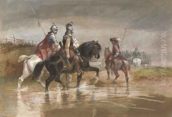 In the days of Cromwell Oil Painting by Richard Beavis