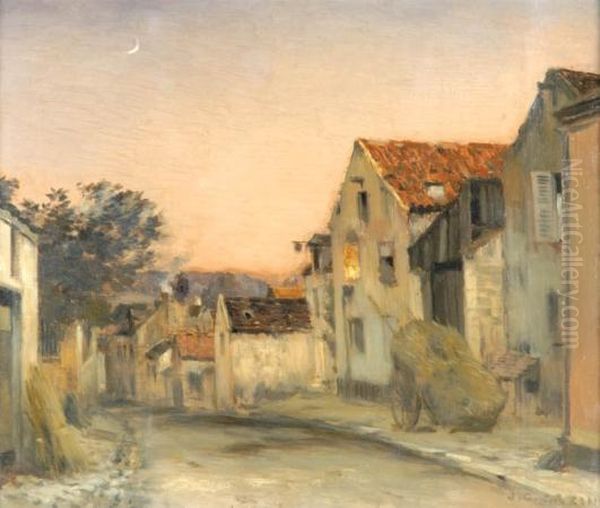 Le Crepuscule Oil Painting by Jean-Charles Cazin