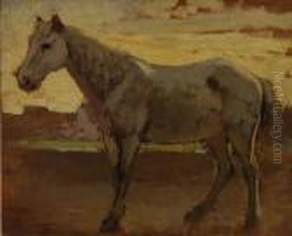 Cavallo Oil Painting by Eugenio Cecconi