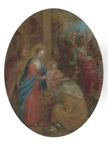 The Adoration of the Magi 2 Oil Painting by Jan Van Balen