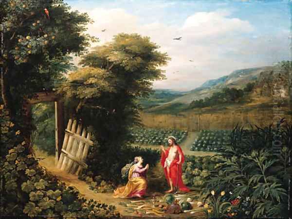 Noli Me Tangere Oil Painting by Jan Van Balen