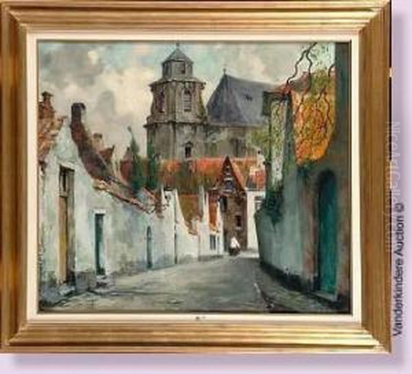 Ruelle A Malines Oil Painting by Julien Celos