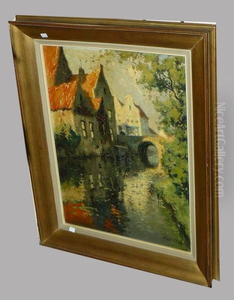 Bruges Oil Painting by Julien Celos