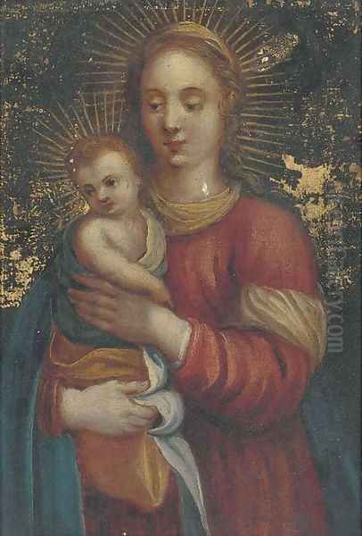 The Virgin and Child Oil Painting by Jan Van Balen