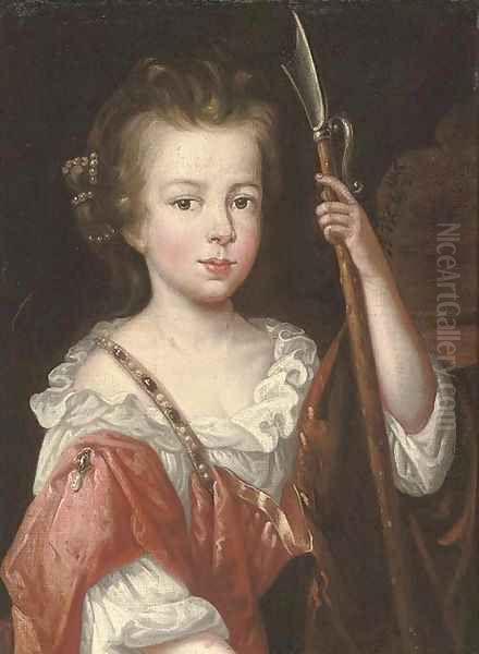 Portrait of a young girl Oil Painting by Mary Beale