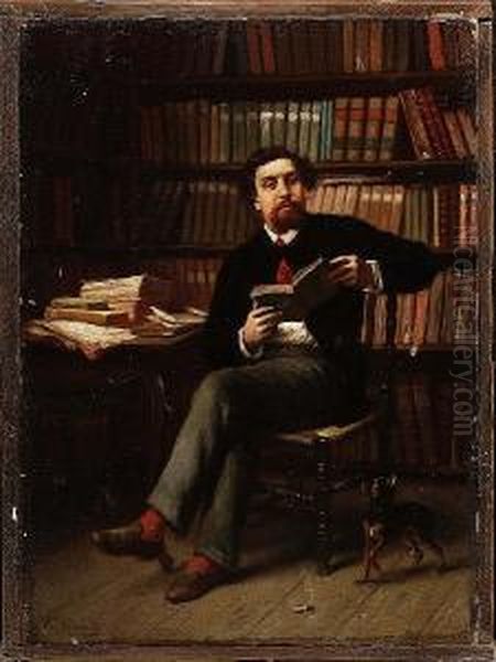 The Bibliophile Oil Painting by Theodore Ceriez