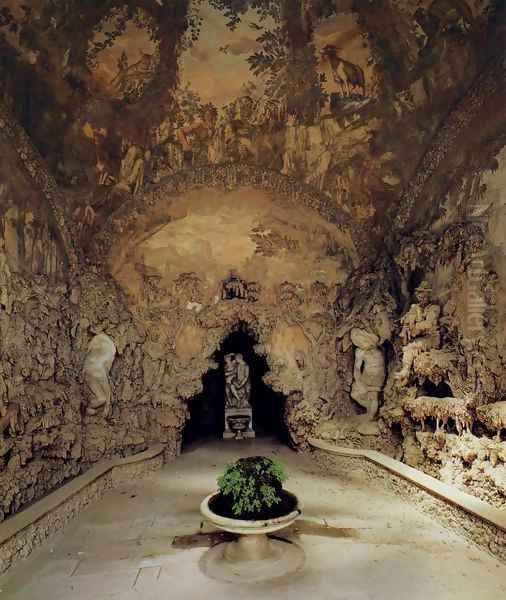 The Grotto Grande Oil Painting by Bernardo Buontalenti