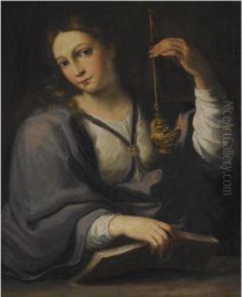 An Allegory Of Wisdom Oil Painting by Giovanni Domenico Cerrini