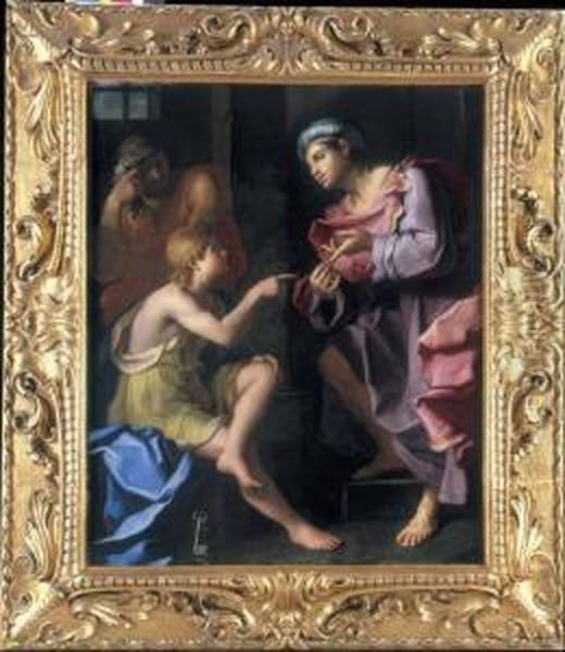 Giuseppe Interpreta I Sogni Del Faraone Oil Painting by Giovanni Domenico Cerrini