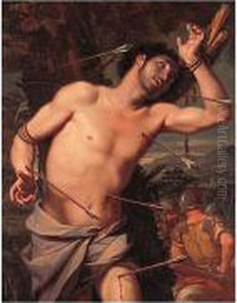 Saint Sebastian Oil Painting by Giovanni Domenico Cerrini