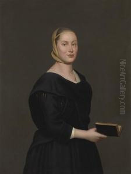 Portrait Of Donna Alba Regina Del Ferro Oil Painting by Giacomo Ceruti (Il Pitocchetto)