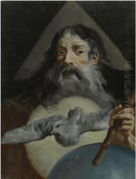 God The Father Oil Painting by Giacomo Ceruti (Il Pitocchetto)