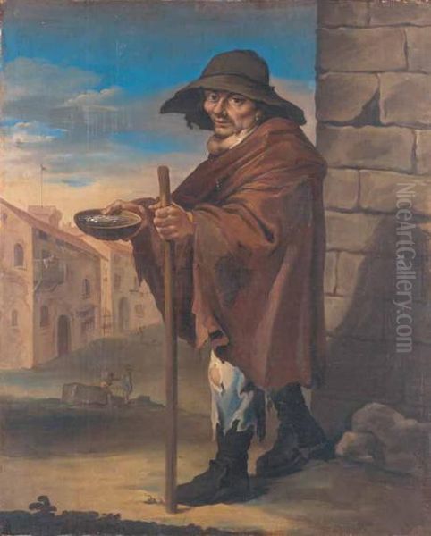 Mendicante Oil Painting by Giacomo Ceruti (Il Pitocchetto)