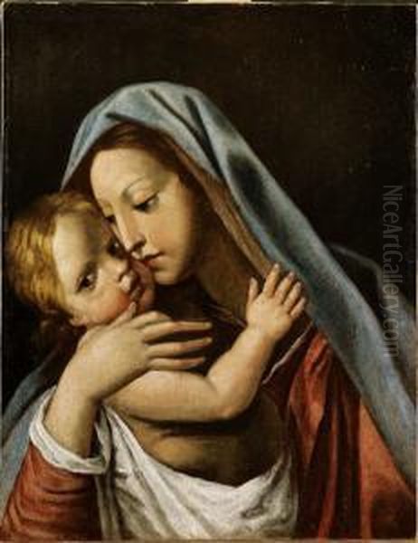 Madonna Con Bambino Oil Painting by Giuseppe Cesari