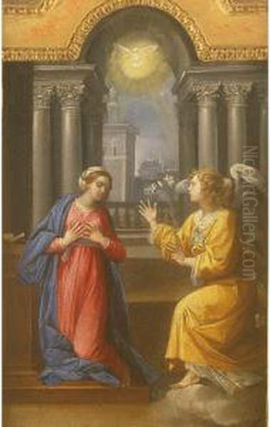 The Annunciation Oil Painting by Giuseppe Cesari