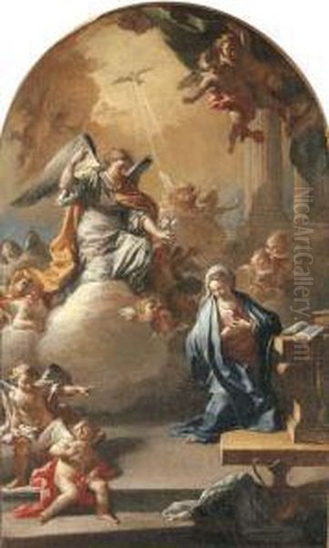 The Annunciation Oil Painting by Jacopo Cestaro