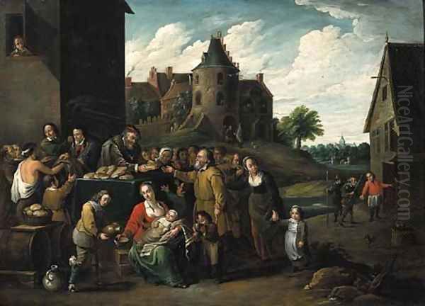 The Seven Acts of Mercy Oil Painting by Nicolaes Van Den Bergh