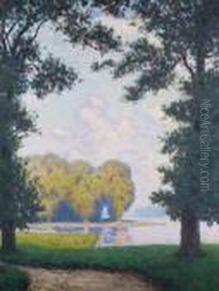 Versailles, Le Grand Canal Oil Painting by Maurice Chabas