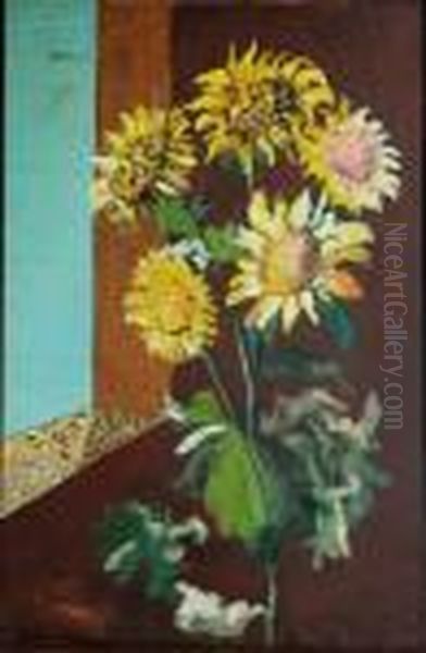 Girasoli Oil Painting by Maurice Chabas