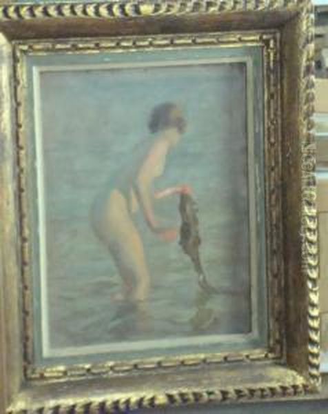 Petite Baigneuse Oil Painting by Paul Chabas