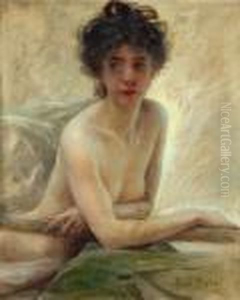 Portrait De Femme Denudee Oil Painting by Paul Chabas