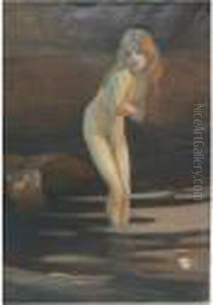 La Jeune Baigneuse Oil Painting by Paul Chabas