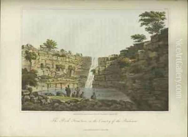 The Rock Fountain in the Country of the Bushmen Oil Painting by Burchell, William John