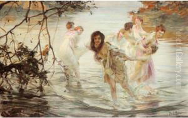 Dancing Nymphs Oil Painting by Paul Chabas