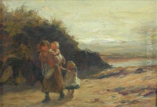 A Long Walk Home Oil Painting by Hector Chalmers