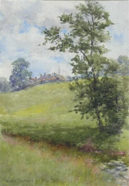 Meadow On A Summer's Day Oil Painting by Hector Chalmers