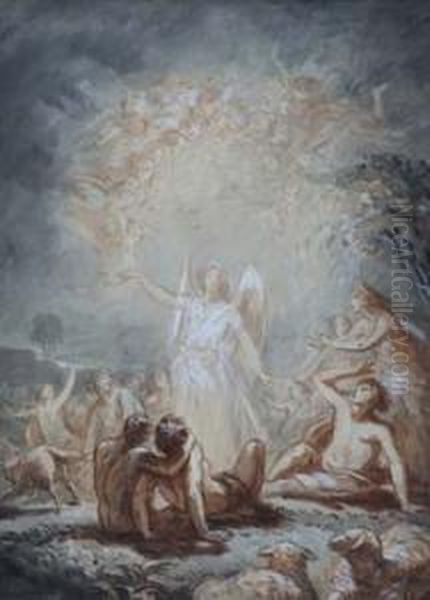 The Glory Of The Lord Oil Painting by Alfred-Edward Chalon