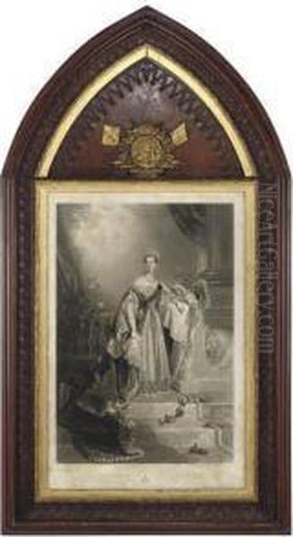 Her Majesty Queen Victoria Oil Painting by Alfred-Edward Chalon