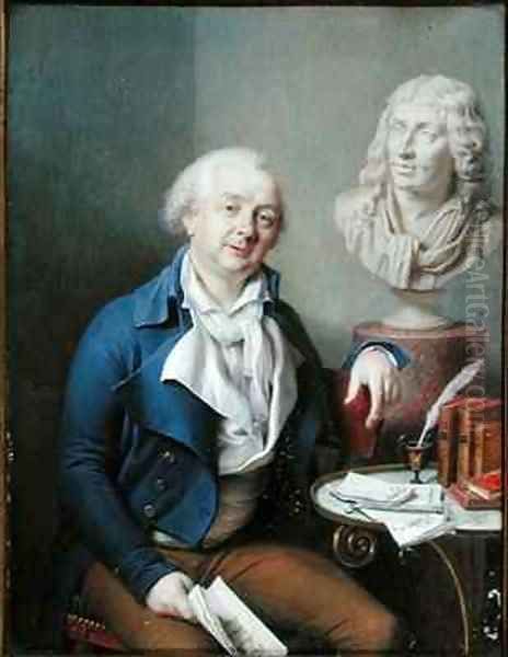 Portrait of Dazincourt (1747-1809) Oil Painting by Charles-Marie Bouton