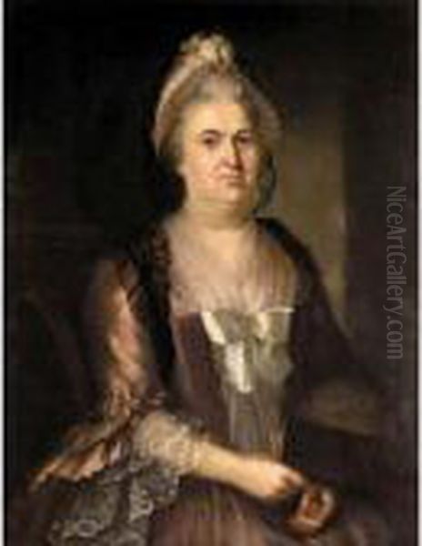 Portrait Of Lady Turner Oil Painting by Mason Chamberlin