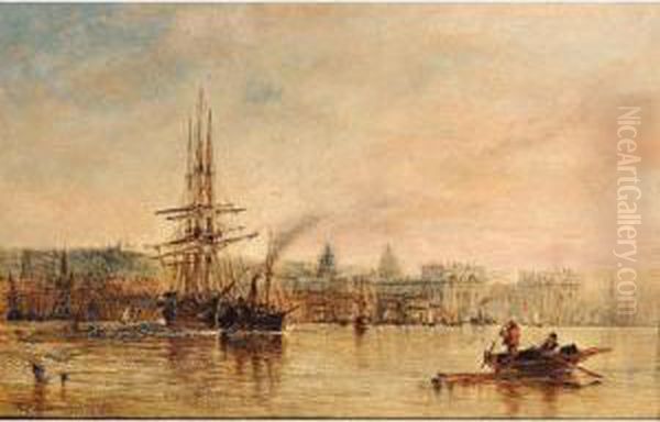 Off Greenwich Oil Painting by George Chambers