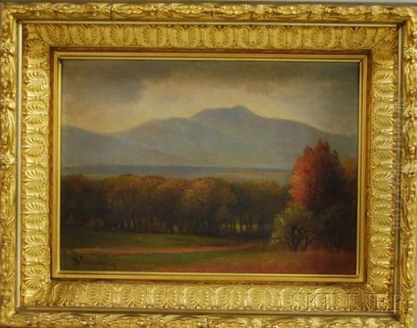 New Hampshire In Autumn. Oil Painting by Benjamin Champney