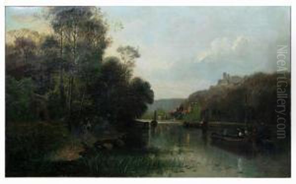 View Of The Rhine Oil Painting by Benjamin Champney