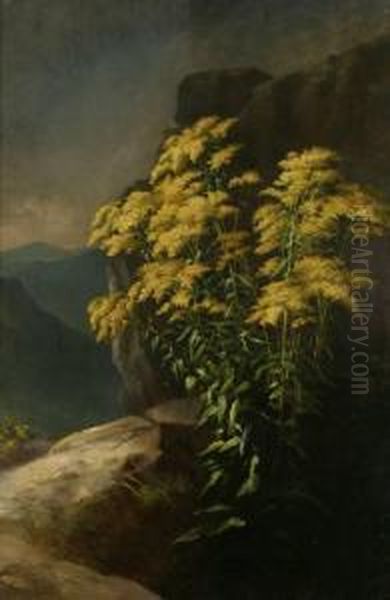 Goldenrods Oil Painting by Benjamin Champney