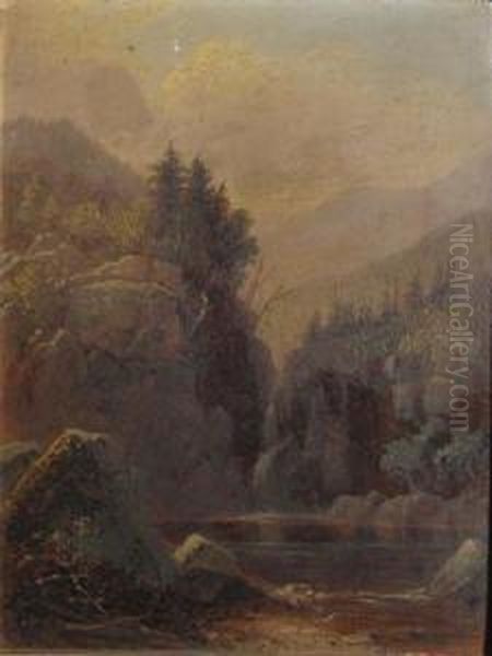 Landscape Oil Painting by Benjamin Champney