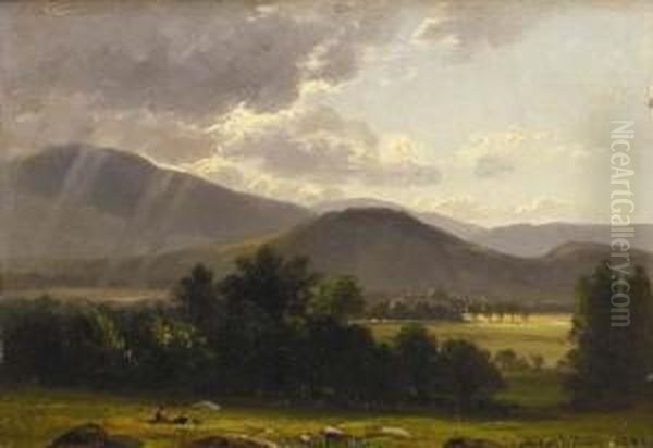 Summer Showers Oil Painting by Benjamin Champney