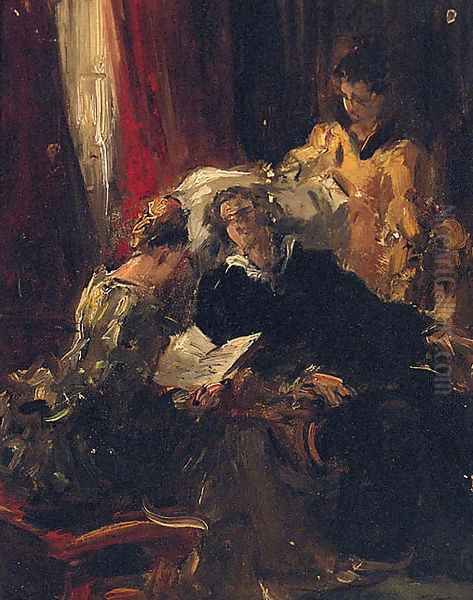 Le Convalescent Oil Painting by Giovanni Boldini