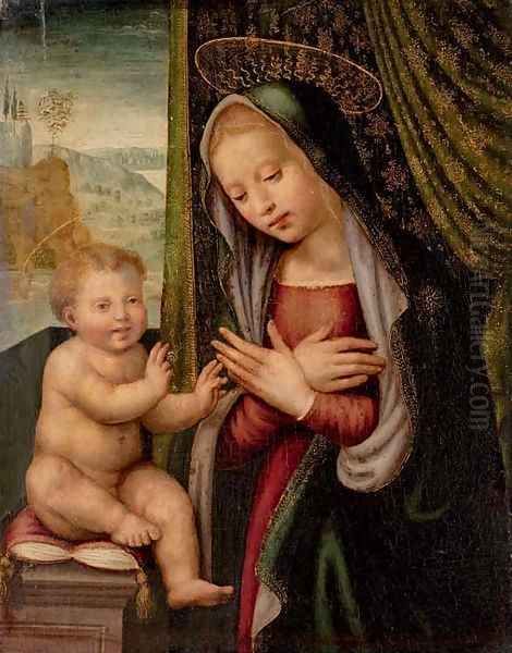 The Madonna and Child Oil Painting by Giuliano Bugiardini