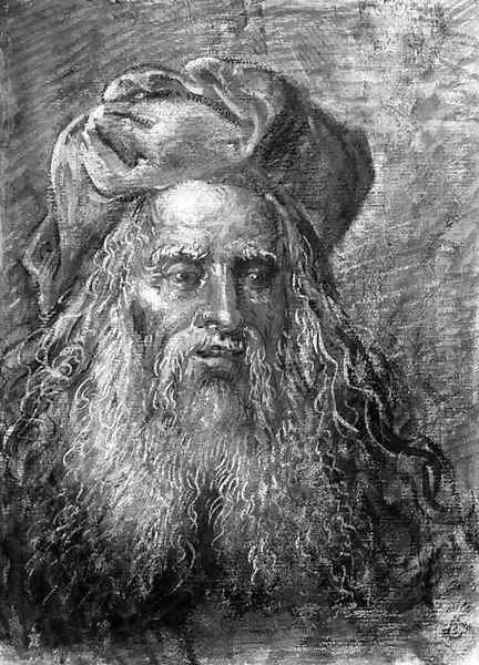 Portrait of a bearded old man Oil Painting by Leonaert Bramer