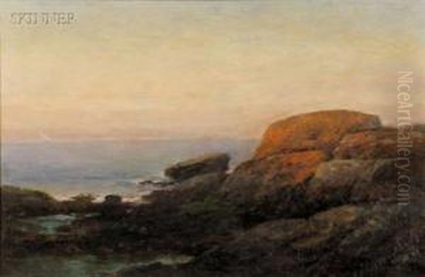 Rocks At Newport Oil Painting by Bryant Chapin