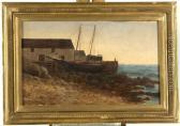 Old Dock, Grand Manan, N.b Oil Painting by Bryant Chapin