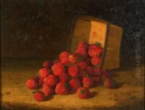 Basket Of Strawberries Oil Painting by Bryant Chapin