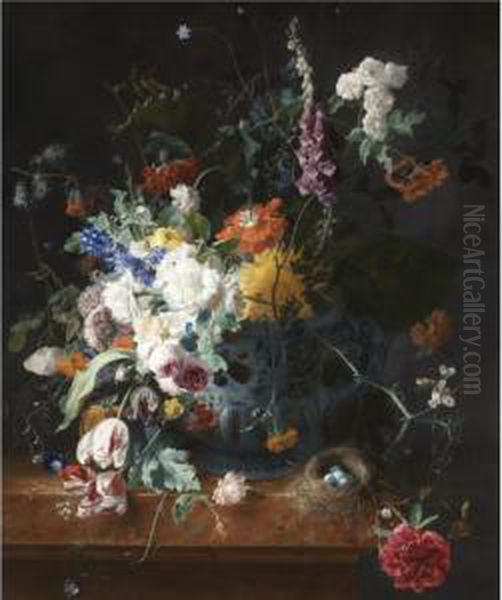 Floral Still Life Oil Painting by Arthur Chaplin