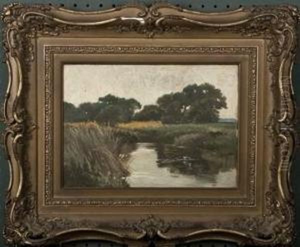 Chapman, American Coastal Marsh Oil Painting by Carlton Theodore Chapman